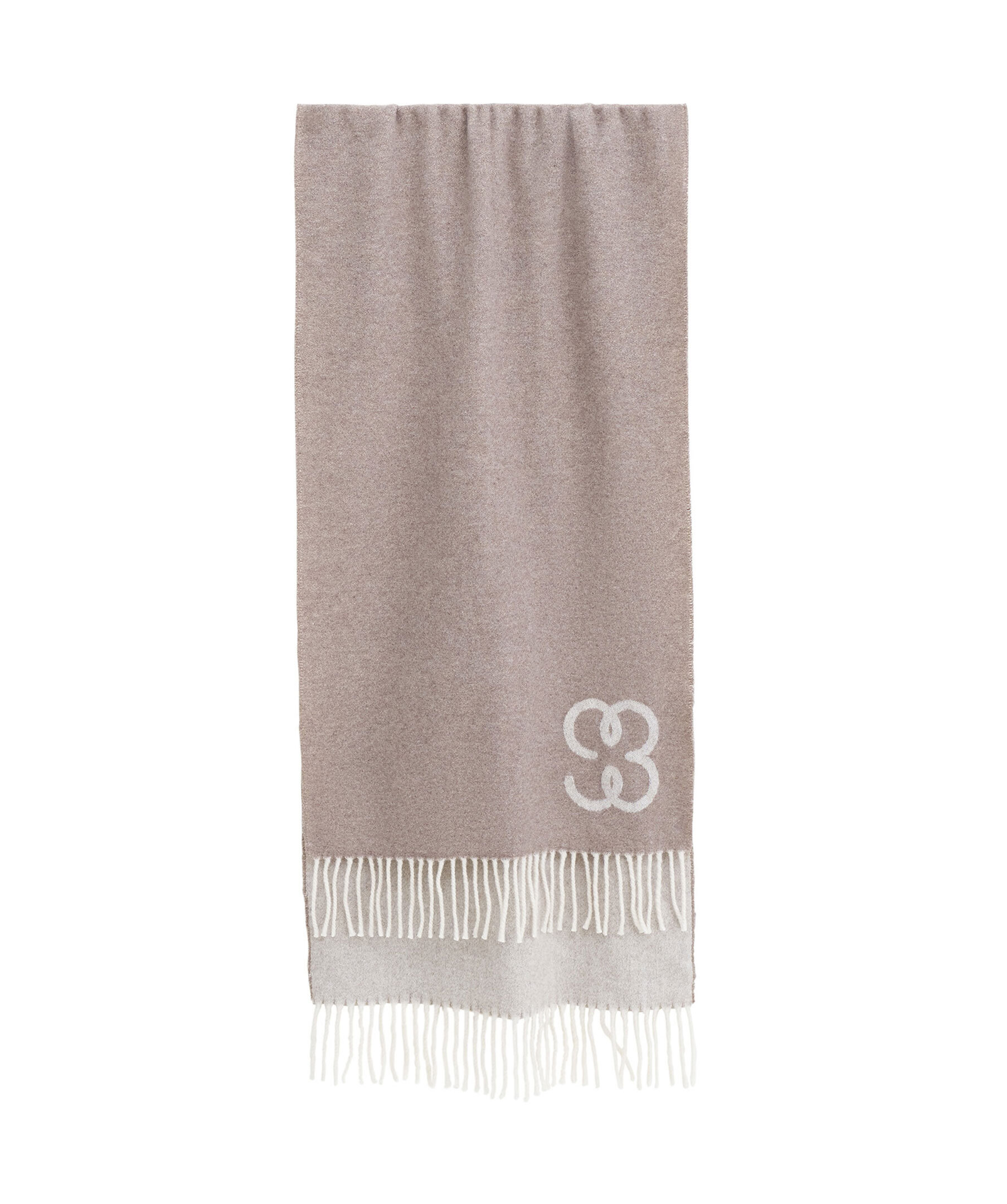Monogram wool scarf
