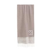 Monogram wool scarf